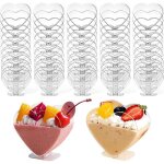 50 coupes à dessert en plastique 120ml : gobelets en forme de courbe parfaites pour apéritifs et service ... 50 coupes à dessert en plastique 120ml : gobelets en forme de courbe parfaites pour apéritifs et service ...