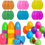 50 oeufs de pques remplis ?ufs de pques en plastique colors oeufs surprise de pques remplir de chocolat ...
