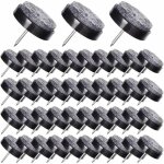 50 patins pour chaise � clouer de 24mm - tampons en feutre pour prot�ger les pieds de meubles - noir ...