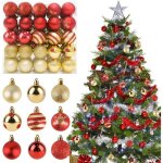 50 pcs boules de nol en plastique boules de nol decoration sapin noel pendentif boule dcorative plastique ...