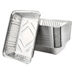 Barquette en aluminium - non spcifi - 1000ml - haute qualit - jetable - gris