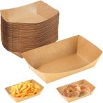 Barquette en carton - nobrand - 50 pices - 16. 7x12x5 cm - impermable - cologique