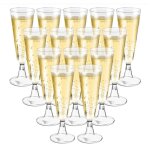 Fltes  champagne - 50 pices - 160ml - plastique non toxique - rutilisables