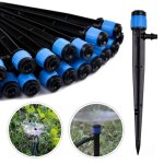 50 pices goutteur dirrigation 360 degrs adjustable micro sprinkler pour 1 / 4 (4 - 6mm) tube dirrigation(ble ...