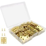 50 pices mini charnires modelisme 18 x 15 mm pour bote coffre  bijoux cabinet tiroirs pianos avec ...