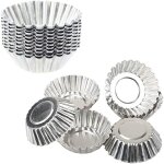 50 pi�ces moule � tarte aux ?ufscoupes � muffins en aluminiummoule � tarte aux ?ufs antiadh�sif r�utilisable ...