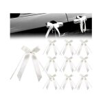 50 pices noeud voiture mariagenoeud voiture mariage blancruban satin decoration mariage voituremariage ...