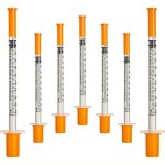 50 pices / pack 1ml seringue avec 30g (8mm de long) fournitures de laboratoire emballage scell individuellem ...