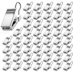 50 pinces � rideaux robustes en acier inoxydable avec crochets pour suspendre rideaux de douche d�corations ...