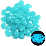 Cailloux artificiels - non spcifi - 500 pcs - bleu - lumineux - dcoration jardin et aquarium