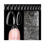 500 pices capsule americaine ongle amande court xs - 12 tailles faux ongles transparent capsules ongles ...