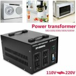 5000w 220v 110v transformateur de convertisseur de tension intensifient / abaissent le dispositif de ...