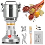 500g moulin  crales lectrique avec 3 lames en acier inoxydable machine  poudre pour crales herbes ...