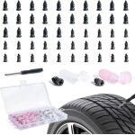 50pcs clous en caoutchouc pour r�paration de pneukit anti - crevaison pour voitureoutil de r�paration ...