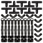 50pcs raccords dirrigation pour tubes 16mmconnecteur de tuyau deau connecteurs barbel�s de tuyaux pour ...