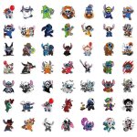 50pcs stitch autocollants stickersautocollants imperméables pour ordinateur portable guitare voiture ... 50pcs stitch autocollants stickersautocollants imperméables pour ordinateur portable guitare voiture ...