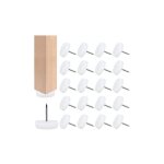 50x patin chaise de plastique patins glisseurs pour meubles 20mm protection pied de chaise