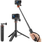 51cm perche � selfie t�lescopique avec mini - tr�pied pour gopro hero 13 / 12 / 11 / 10 / 9 / max dji ...