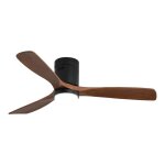 52 pouces int�rieur ventilateur de plafond avec lampe 3 lames de ventilateur en bois massif moteur r�versible ...