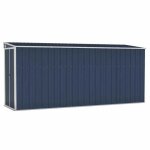 (57733)cabane / abris de jardin chicabri de jardin mural anthracite 118x382x178 cm acier fr (57733)cabane / abris de jardin chicabri de jardin mural anthracite 118x382x178 cm acier fr