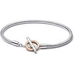 582309c00 t - bar bracelet pour femme en argent 925 bicolore[h1515]