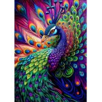 5d diamond painting complet paon diamant strass point de croix cristal painting diamant kit enfants animal ...
