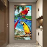 5d diamond painting diy oiseau perroquet peinture loisirs adultes broderie diamant kit complet pour salon ...