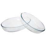 Plats à four - borcam - ovales - verre à feu - lot de 2 - 26 et 35 cm Plats à four - borcam - ovales - verre à feu - lot de 2 - 26 et 35 cm