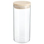 5five - bocal verre couvercle bois hermet 1. 3l 5five - bocal verre couvercle bois hermet 1. 3l