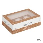 5five - lot de bote  cupcakes beige