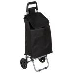 5five - chariot de courses 2 roues noir 5five - chariot de courses 2 roues noir