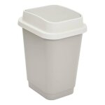 Poubelle plastique 10l beige - 5 five simply smart
