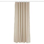 Rideau de douche l180cm beige effet lin - 5 five simply smart