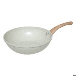 5five - wok 28cm en aluminium forg�