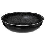 5five - wok aluminium pressé amovible 28cm 5five - wok aluminium pressé amovible 28cm