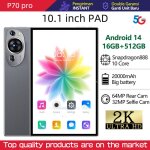 5g lte tablette tactile 10. 1 poucesandroid 14 tablette10 - core8 go ram + 256 go rom 32mp + 64mp camras ...