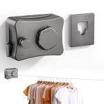 5m corde à linge rétractable Étendoir à linge pour intérieur et extérieur fils en acier inoxydable fil ... 5m corde à linge rétractable Étendoir à linge pour intérieur et extérieur fils en acier inoxydable fil ...