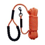 5m laisse pour chien - laisse de dressage pour chien - poign�e souple - fil r�fl�chissant - couleur orange ...