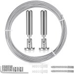 5m tringle � rideaux kit c�ble en acier pour rideau fil de suspension en acier inoxydable pour accrocher ...