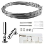 5m tringle � rideaux kit c�ble en acier pour rideau fil de suspension pour photo fil de suspension en ...