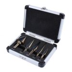 5pcs large cobalt foret fraises � �tages conique hss drill titane perceuse