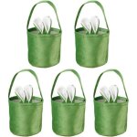 5pcs panier d?oeufs de bonbonssacs de seaux fourre - tout de p�quesconception d?oreilles de lapinsacs ...