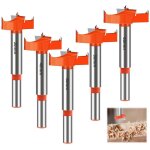 5pi�ces m�ches bois30 / 40 / 45 / 50 / 60mm fraises � bois carbureforets meches a boisqueue ronde jeu ...