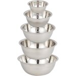 5pieces saladiers bols en mtal en acier inoxydable camping bowl set kit portable batterie de cuisine ...