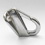 5x mousquetons sur platine inox - mousquetines - jusqu 10 mm label