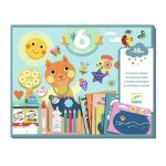 Activit�s cr�atives - djeco - 6 activit�s - chat et amis - d�s 18 mois - imagination