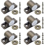 6 aimants pour porte de placard loquets magntiques avec rondelles et vis bronze quincaillerie < s�curit� ...