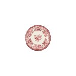 6 assiette � dessert faustine 20cm en porcelaine rose - selef nova styl