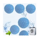 6 balle de lavage balle lave - linge boule machine  laver balles de schage rutilisables balles de ...