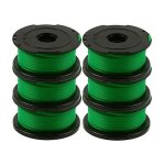 6 bobines fil 6m pour d�broussailleuse black&decker gl7033 / 8033 / 9035 - nylon r�sistant aux enroulements ...